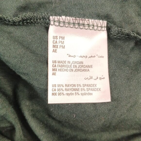 NWT Style&Co Turtleneck Women Top Petite MEDIUM Green Rayon Blend Pullover Knit - Picture 8 of 10